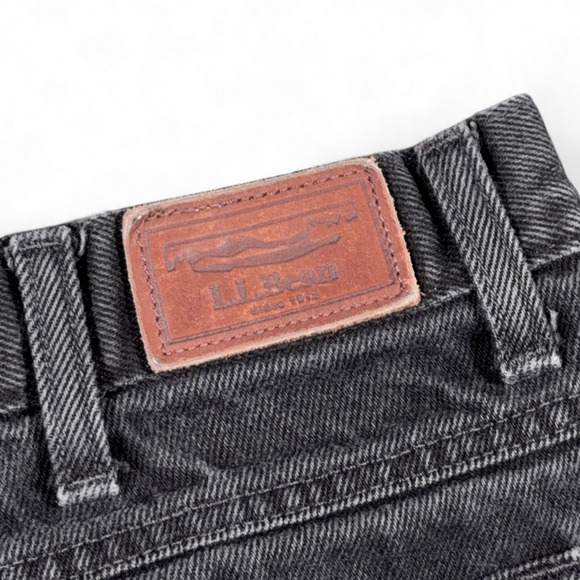 LL Bean Jeans Mens 34x30 Black Classic Fit Denim Outdoor Cotton Gorpcore Y2K - Picture 7 of 9